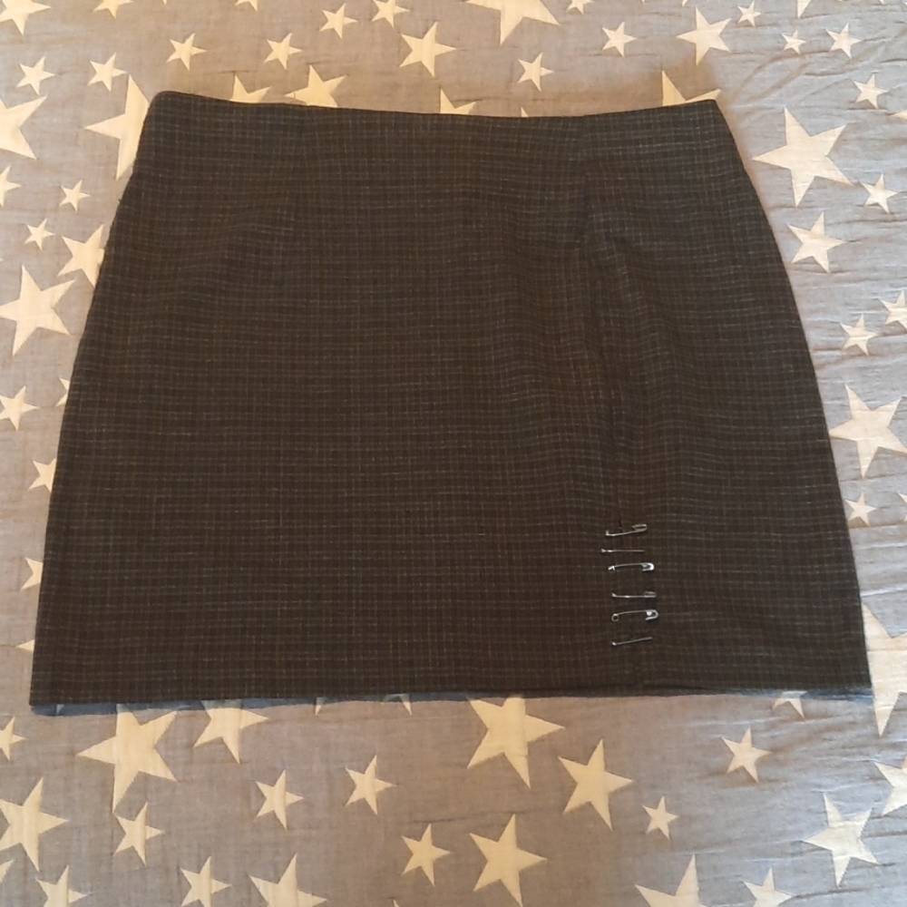 Vintage forest green punk skirt